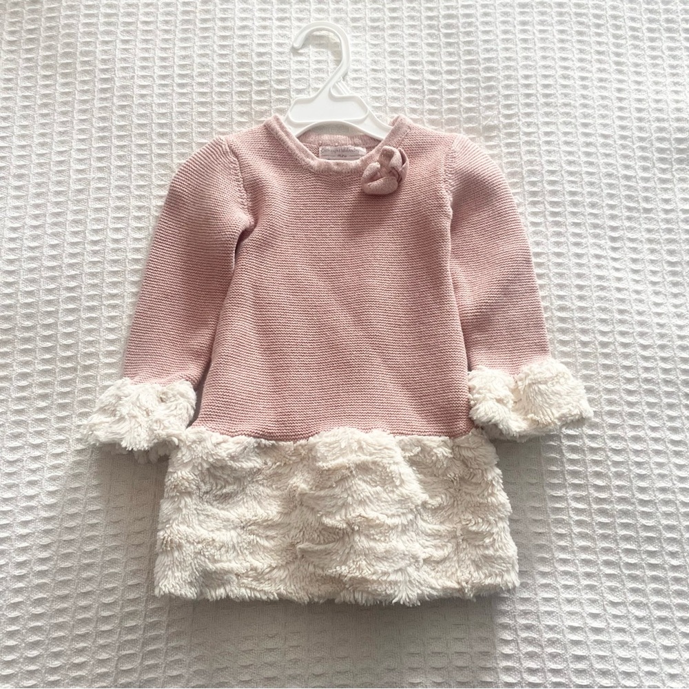 Catherine Malandrino Pink Knit Dress with Bow
